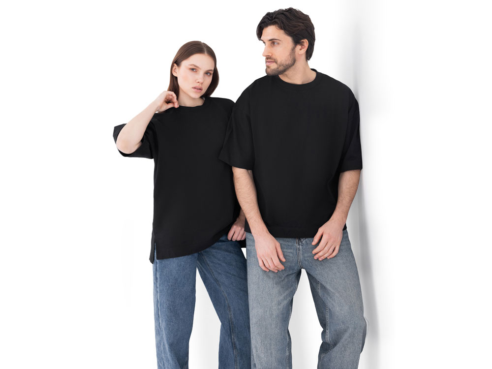 Футболка оверсайз Beta.01 унисекс, черный-5