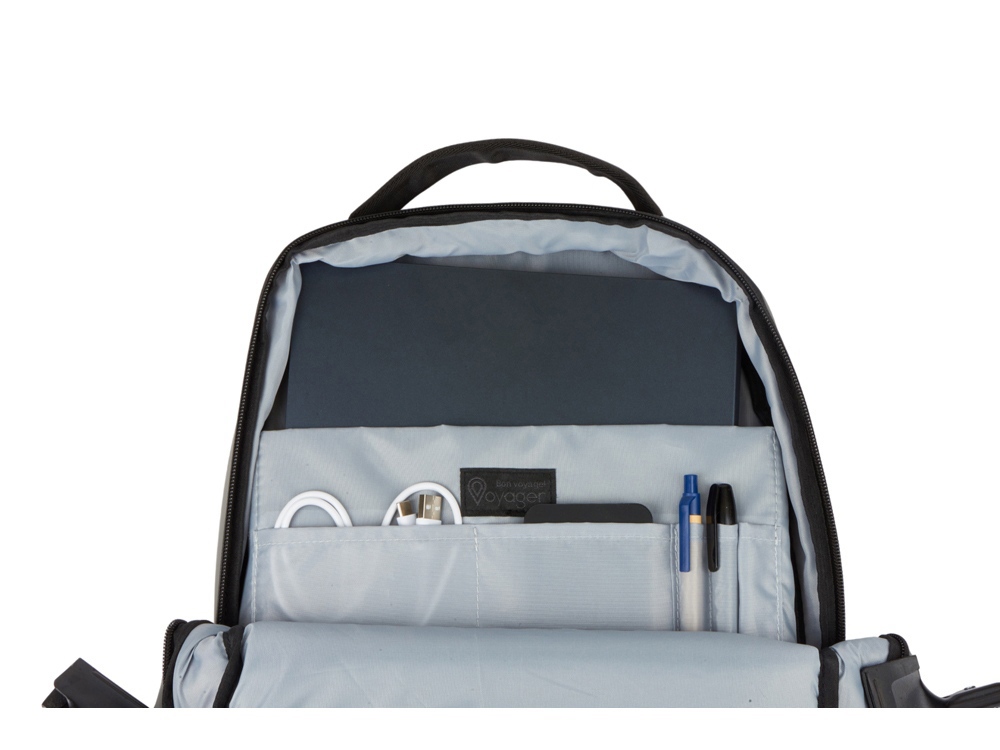 Рюкзак Sofit для ноутбука из экокожи, серый-13