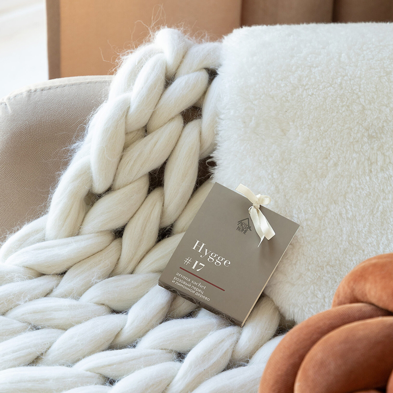 Аромасаше HYGGE #17 Розовый перец и лимонное дерево, Серый-2