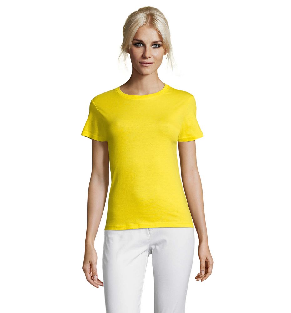 Футболка женская Regent Women, лимонно-желтая-3