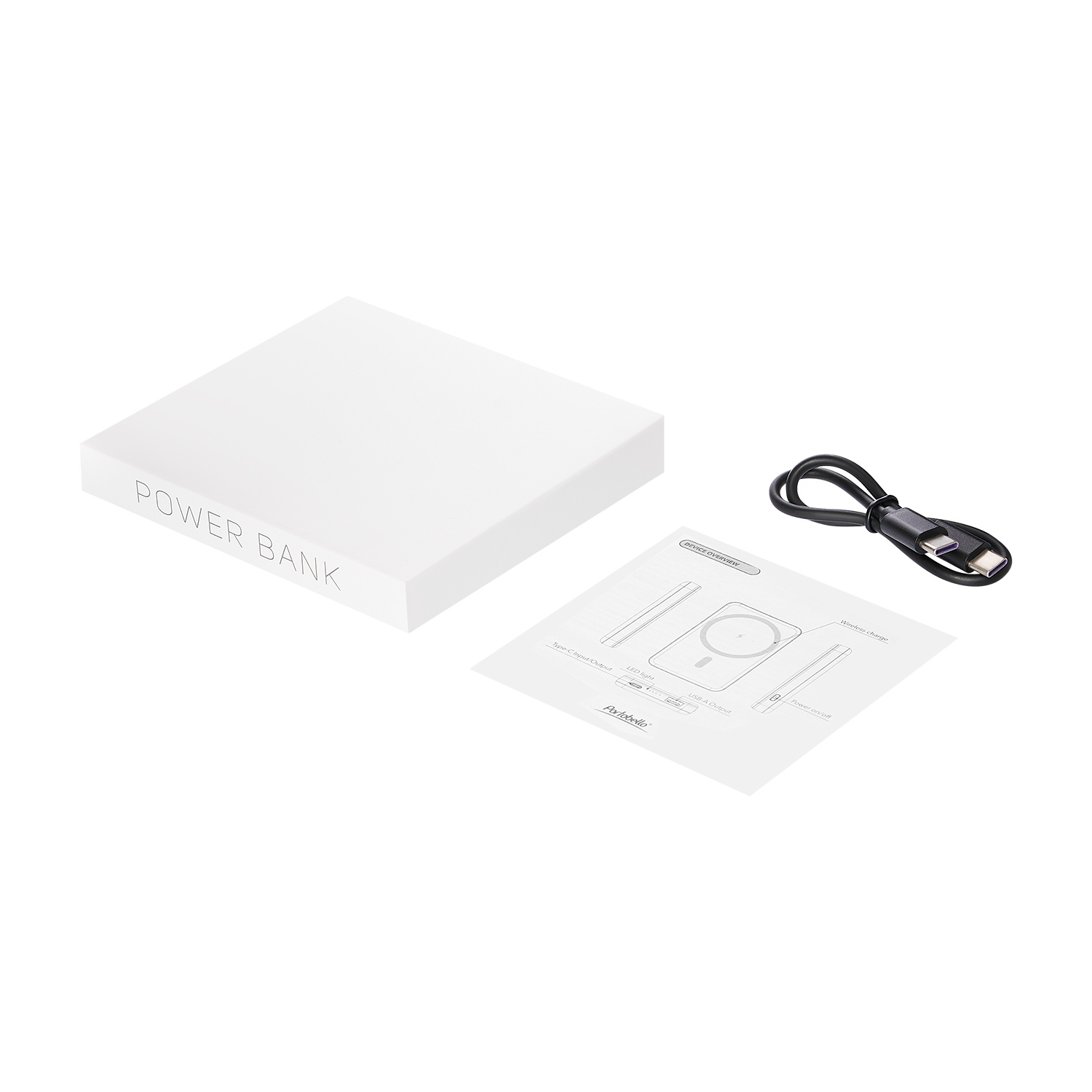 Внешний аккумулятор Ларго PD (Largo PD) 5000mAh с функцией беспроводной зарядки 15W, салатовый-14