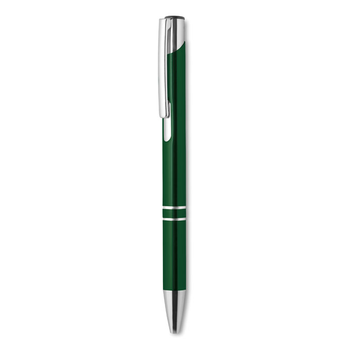 Recycled aluminium ball pen, зеленый-2