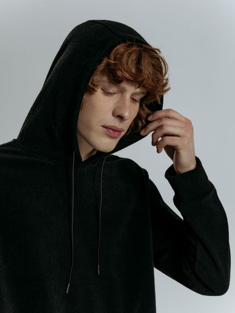 Худи унисекс Prima Vista, черное-4