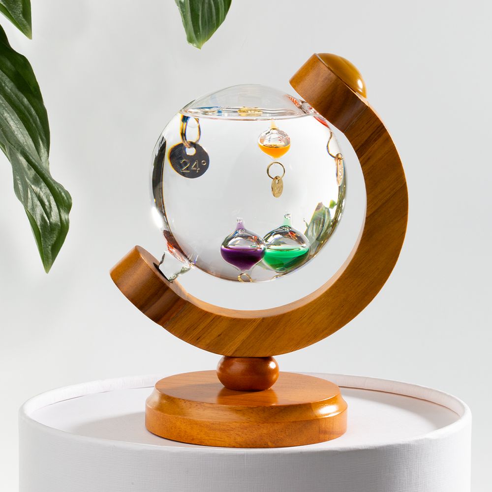 Термометр-шар «Галилео» в деревянном корпусе-4