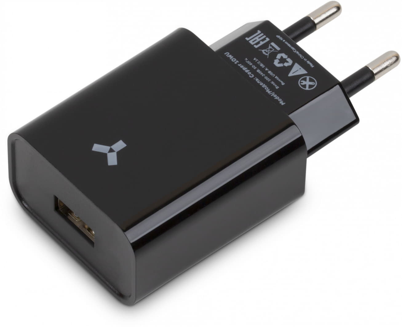 Адаптер сетевой ACCESSTYLE COPPER 10W, черный, черный-2