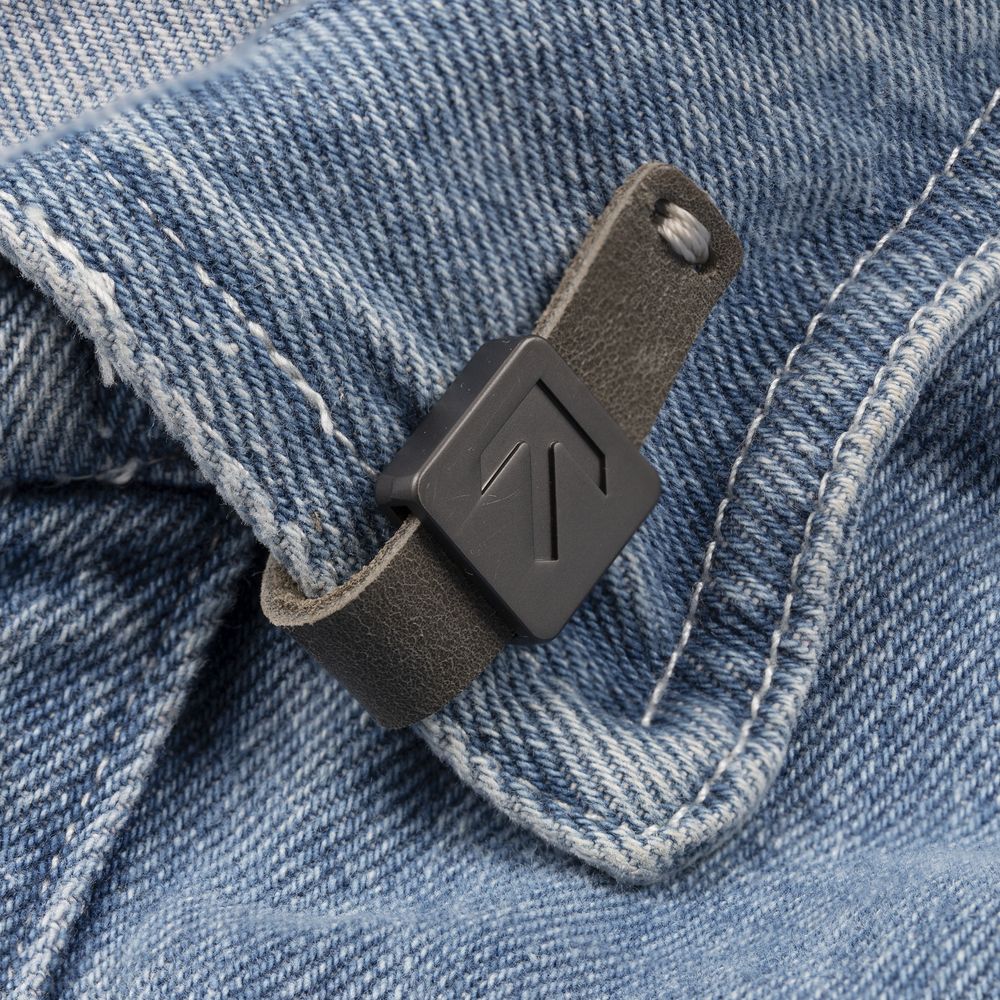 Лейбл кожаный Beta, XS, серый-6