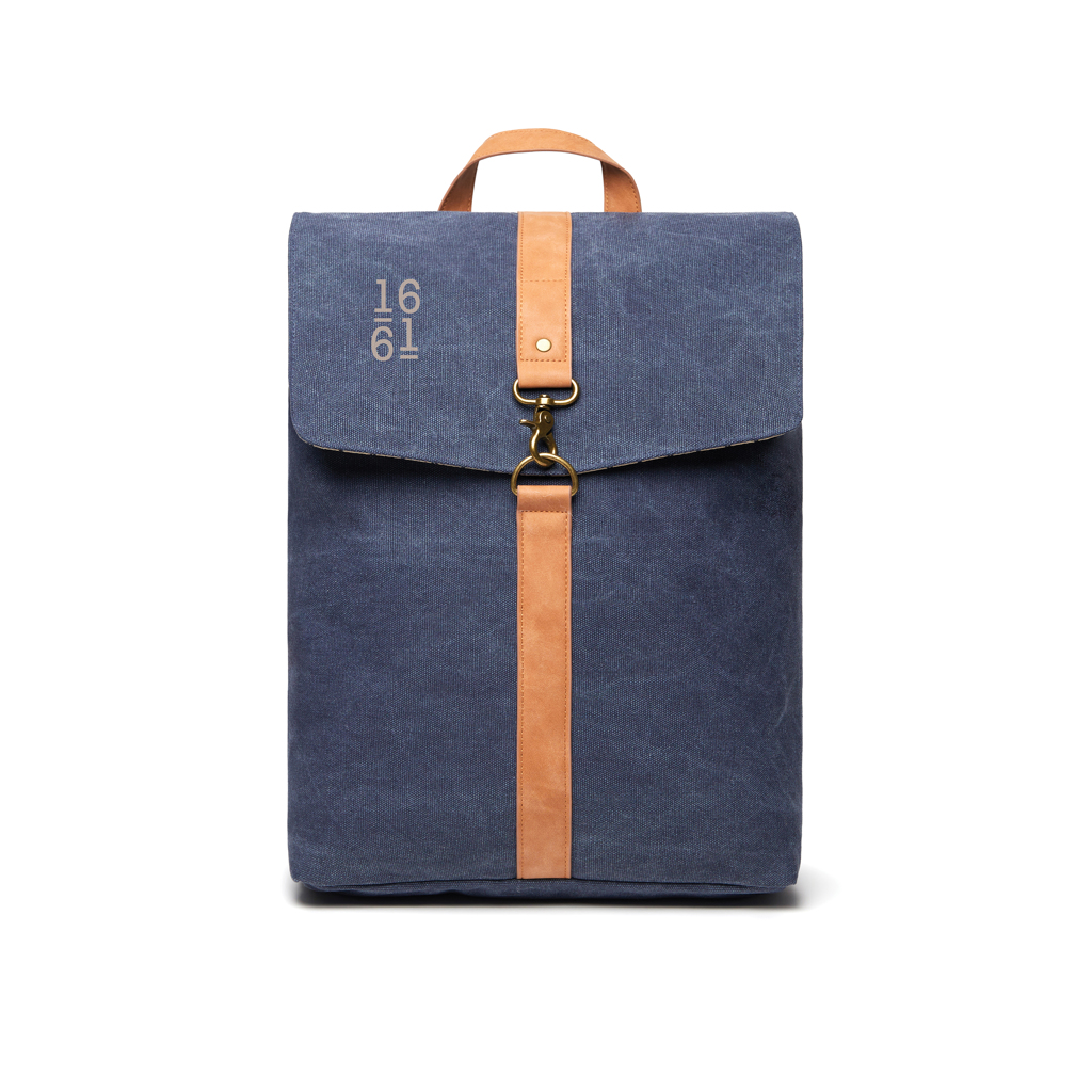 Рюкзак VINGA Bosler из переработанного канваса GRS, 15’’ синий-4