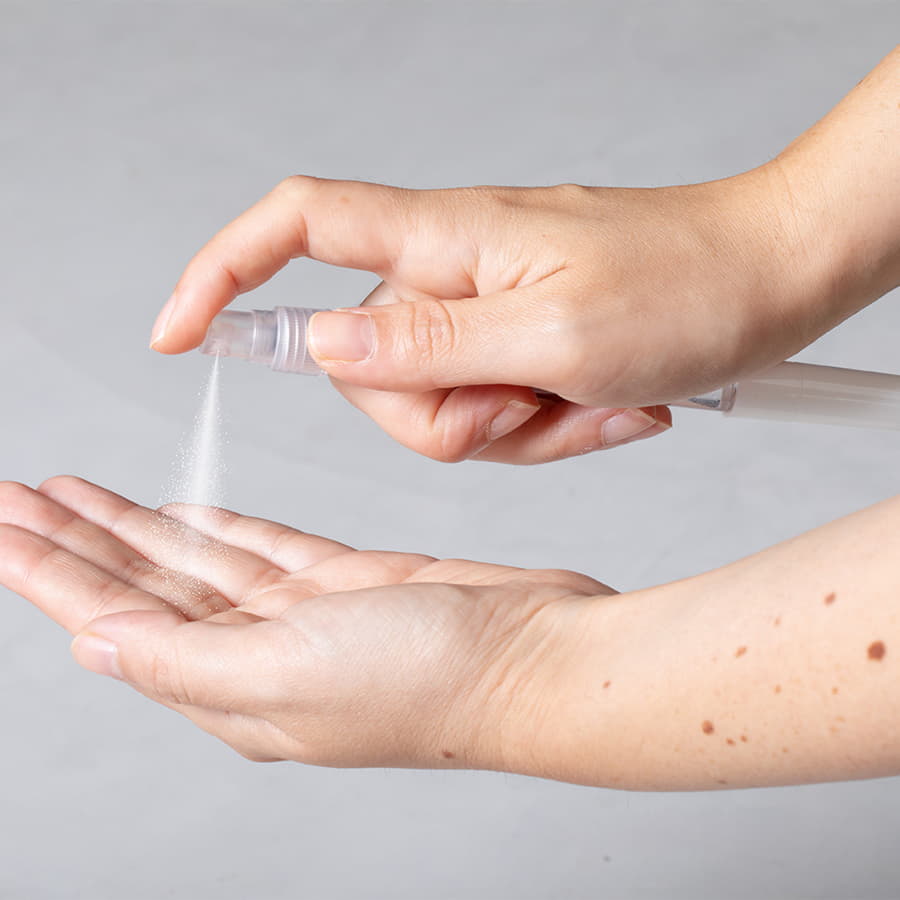 Ручка шариковая DIXTER с емкостью для жидкости, 10 мл, пластик, белый-3