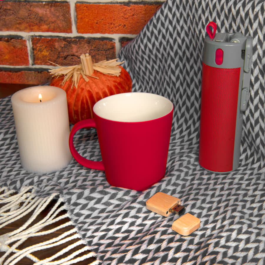 Кружка "Bali" с прорезиненным покрытием, зеленый-3