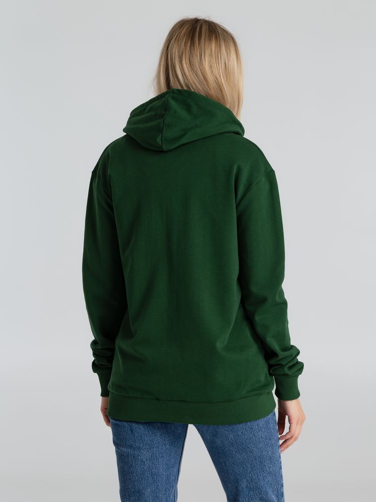 Толстовка на молнии с капюшоном Siverga Heavy 2.0, темно-зеленая-7
