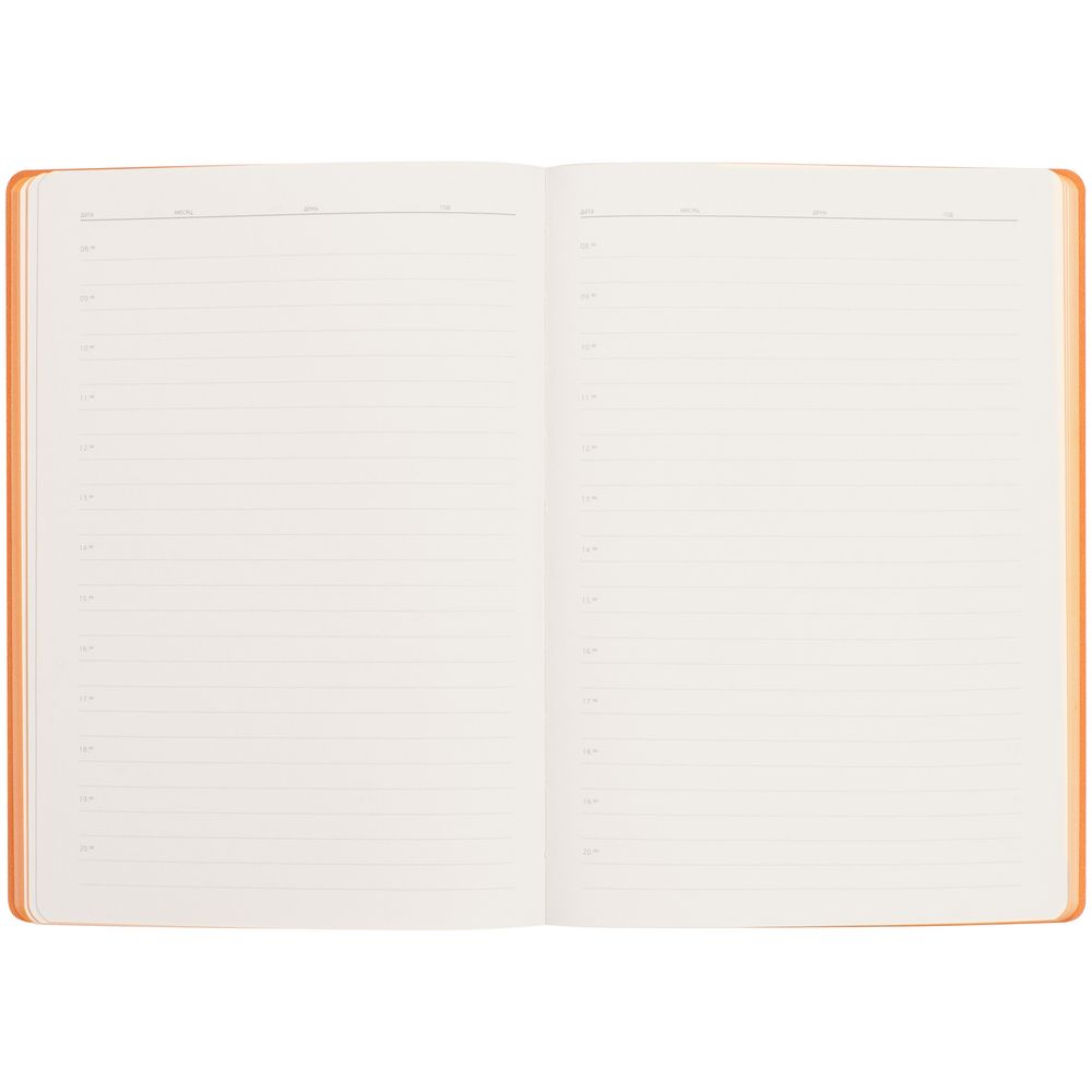 Ежедневник Flexpen Black, недатированный, черный со светло-оранжевым-4