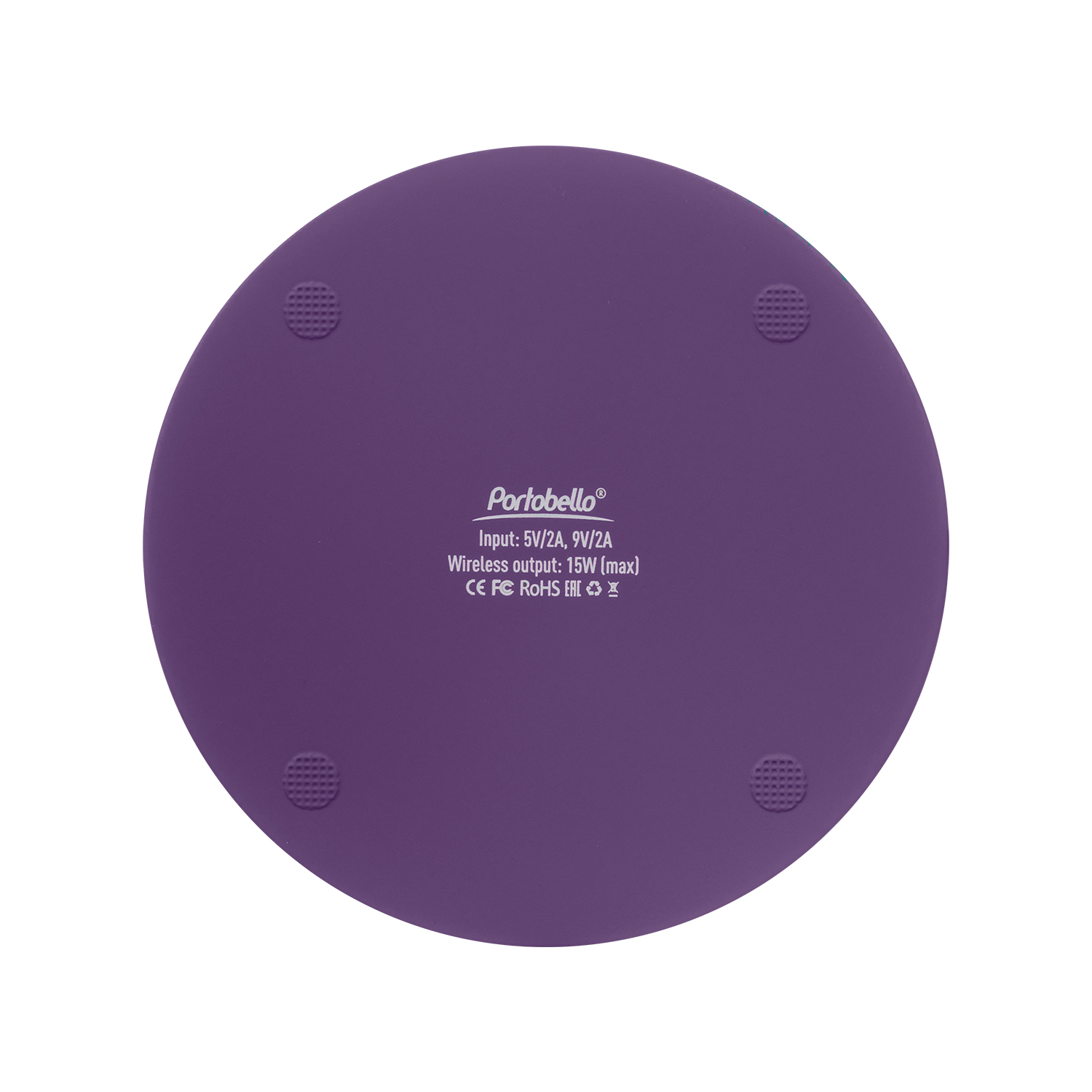 Беспроводное зарядное устройство с подсветкой 15W Auris, фиолетовое-6