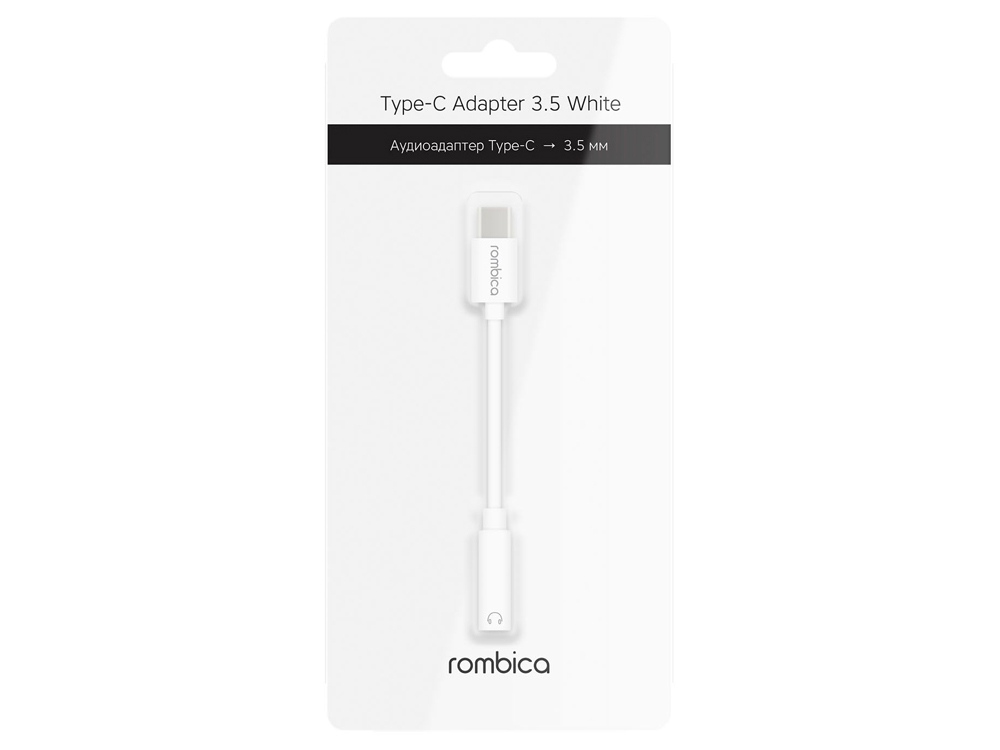 Rombica Type-C Adapter 3.5 White, белый-1