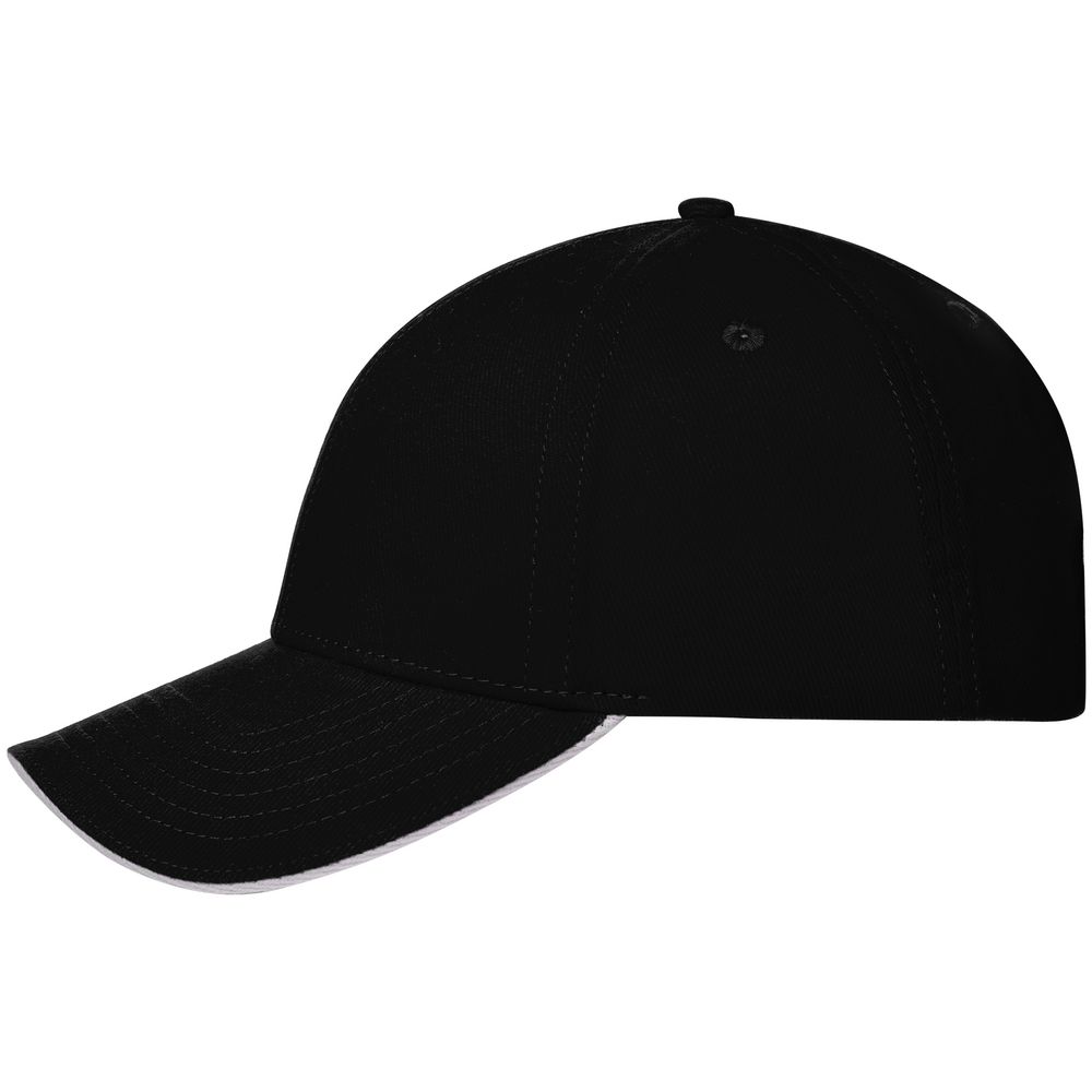 Бейсболка Spiker, черная с белым-2