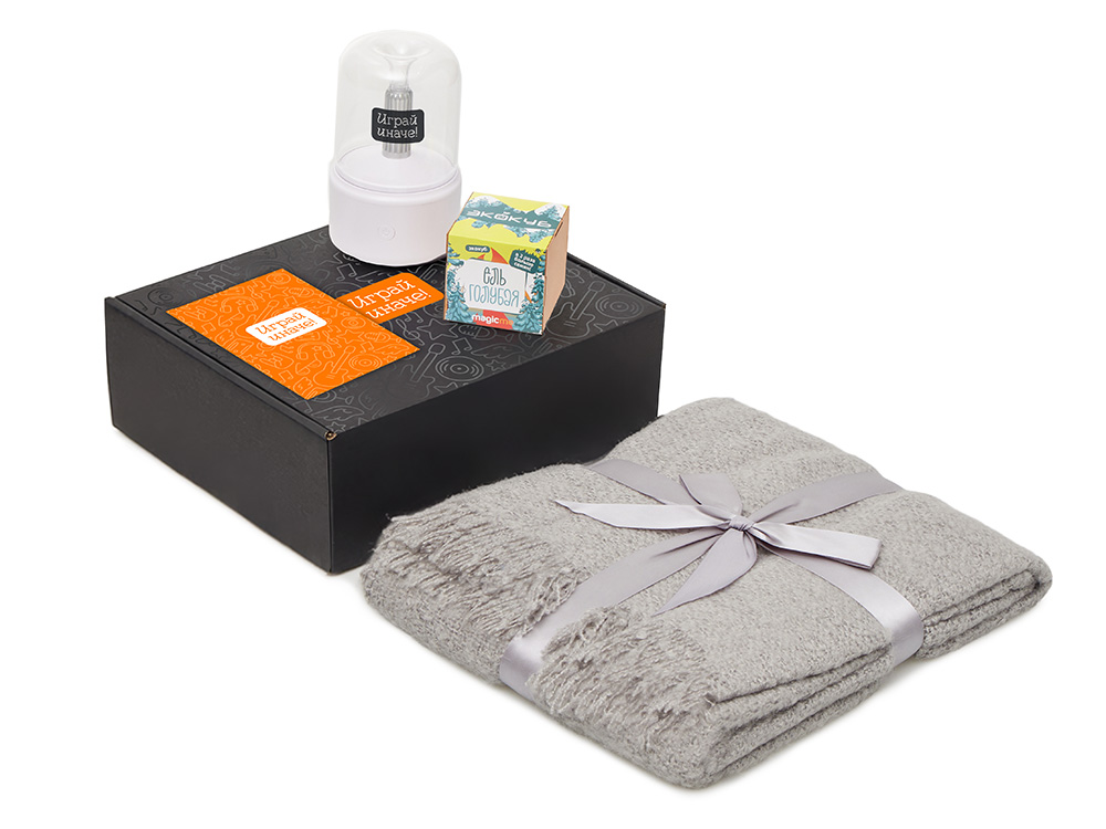 Подарочный набор Re:y. Grow с пледом, увлажнителем и набором для выращивания-0