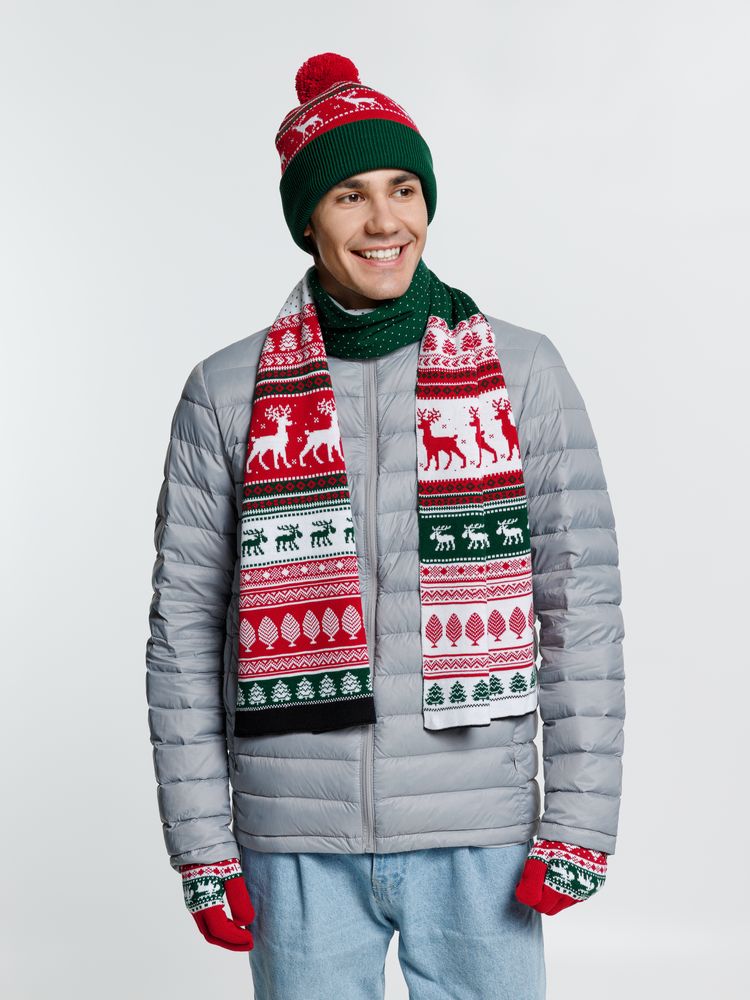 Перчатки Mirakler, красные с зеленым-4