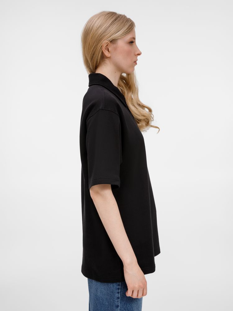 Рубашка поло унисекс Tiimi, черная-4