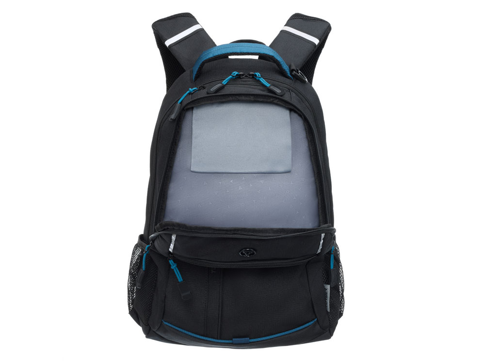 Рюкзак TORBER РАКЕТА с отделением для ноутбука 15.6, чёрный/синий, нейлон, 32 х 14 х 50 см, 22л-5