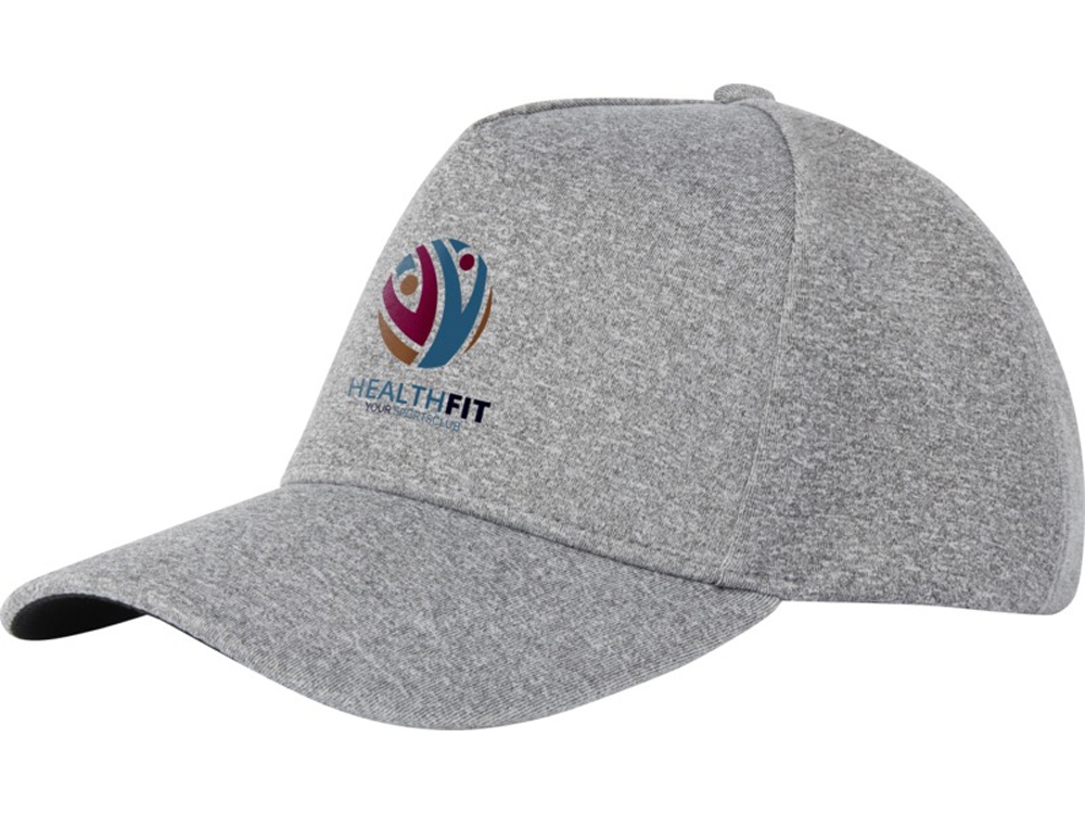 5-панельная стрейчевая кепка Manu, серый яркий-3