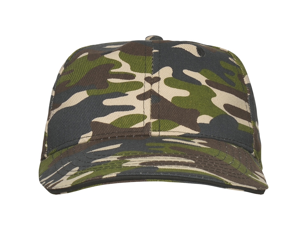 Бейсболка Panel унисекс, лесной камуфляж-3