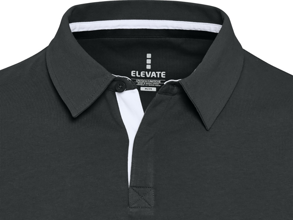 Clyde толстовка-поло унисекс для регби - сплошной черный-3