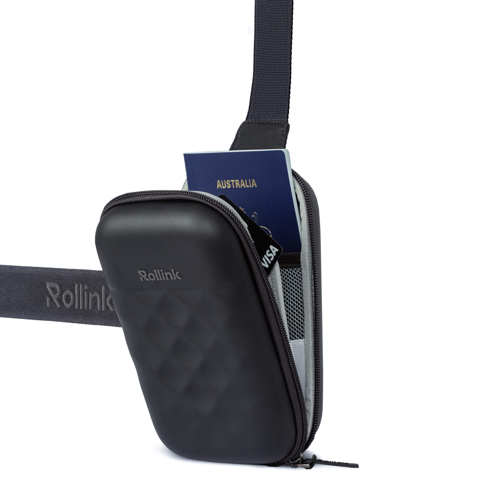 Дорожная сумочка Rollink Mini Bag Go 19,5x12x6 см, черная-3