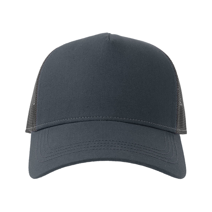 Бейсболка RAPPER COTTON-S, 5 клиньев, пластиковая застёжка, темно-синий, темно-серый-2