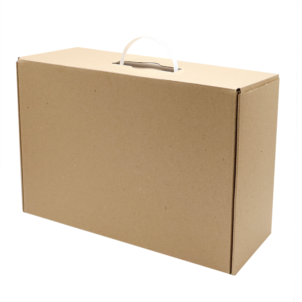 Подарочная коробка из МГК (с ручкой) 35, Белый-1