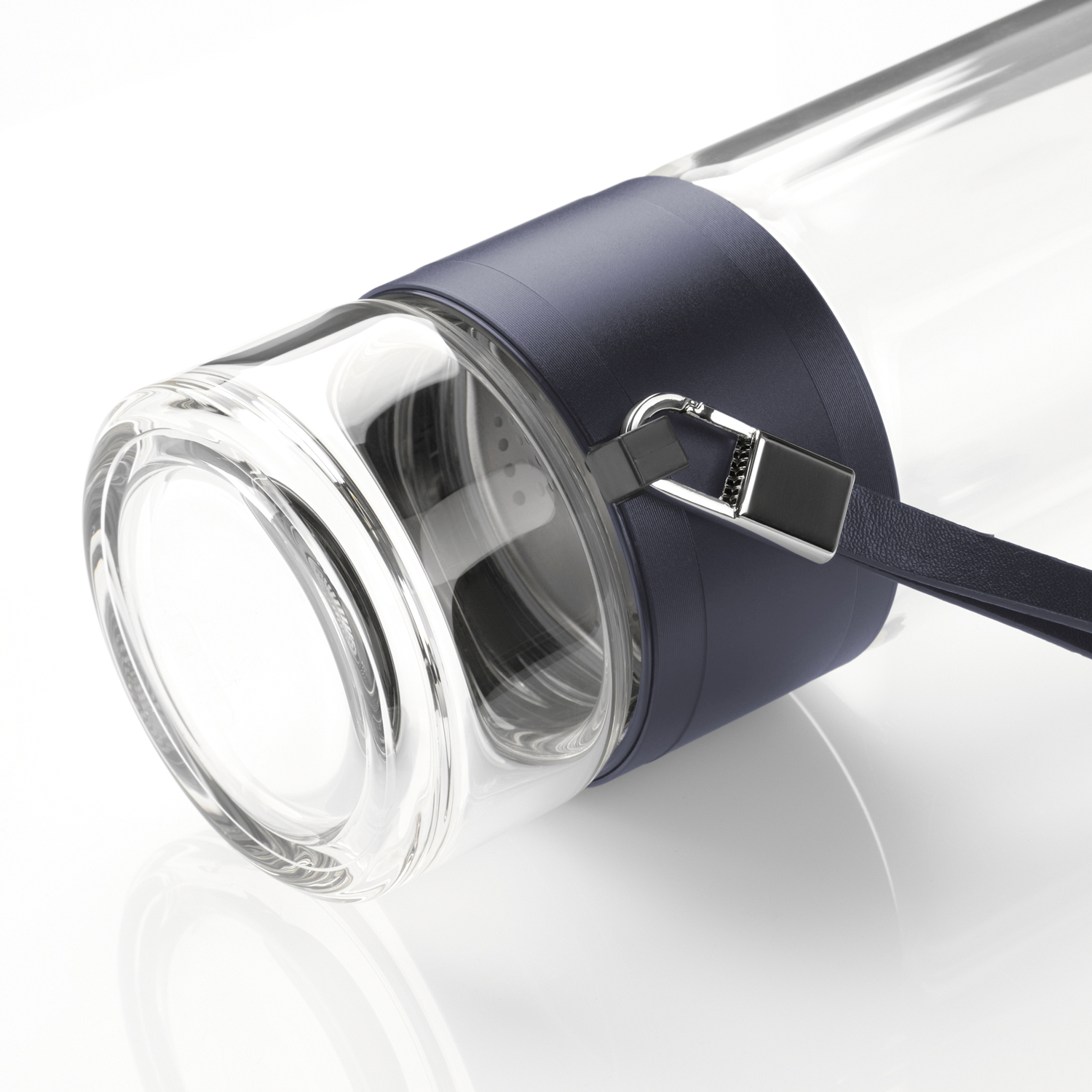 Бутылка стеклянная с двойными стенками Терсо (Terso), синяя-5