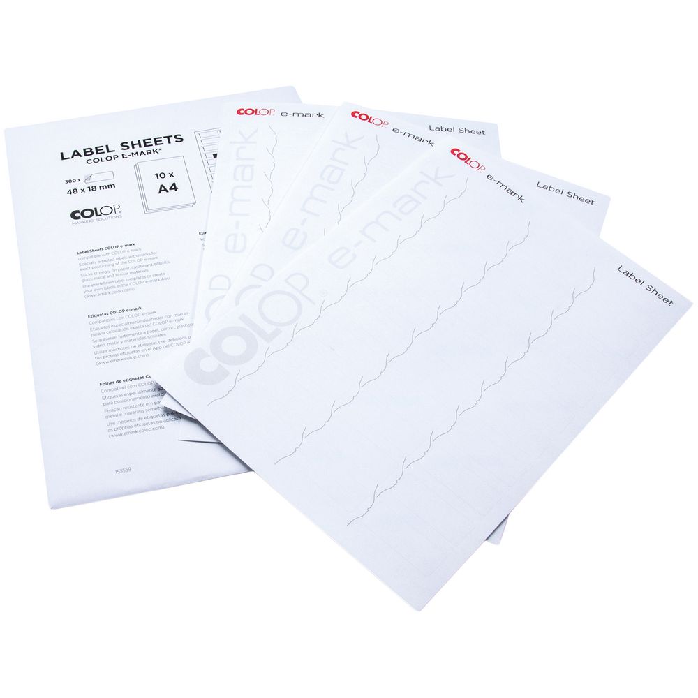 Наклейки Colop E-mark-0