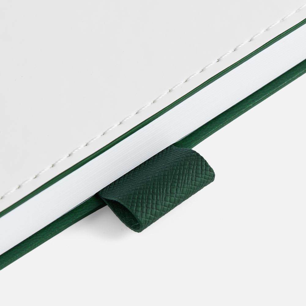 Ежедневник White Shall, недатированный, бело-зеленый-2