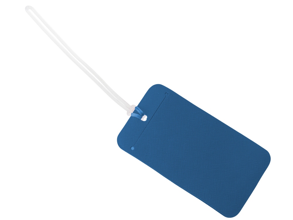 Багажная бирка Favor на силиконовой петле, синий-1