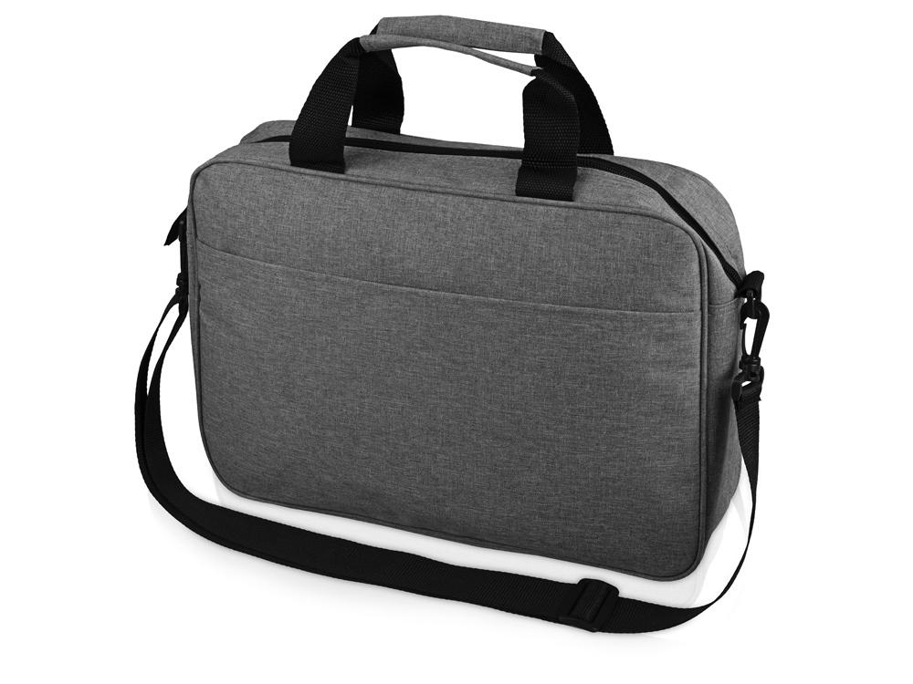 Сумка Брейв для документов и ноутбука 13,3, серый/черный-0