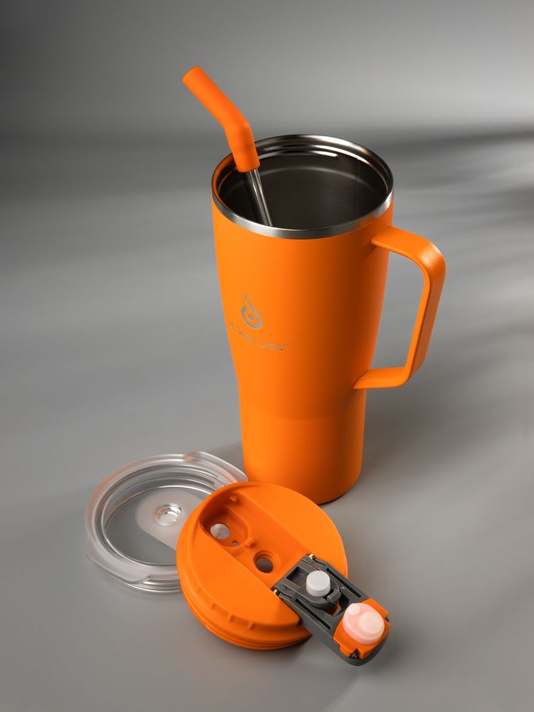 Термостакан Kasumigaoka, оранжевый-5