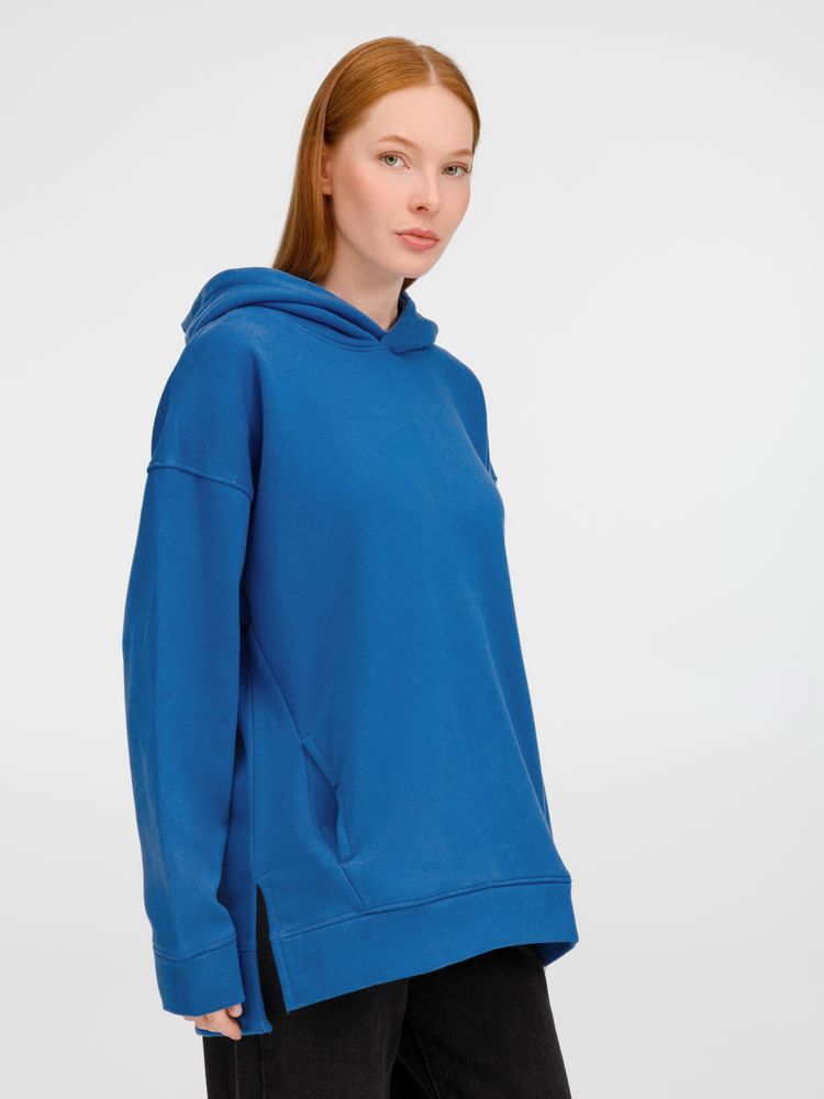 Худи оверсайз унисекс Tolla, синее (джинс)-3