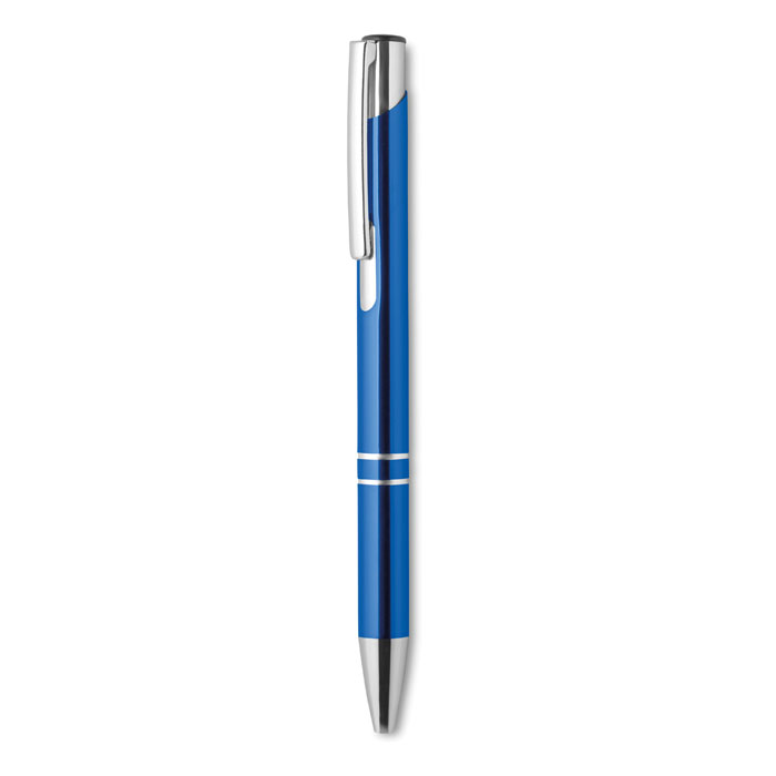 Recycled aluminium ball pen, королевский синий-5