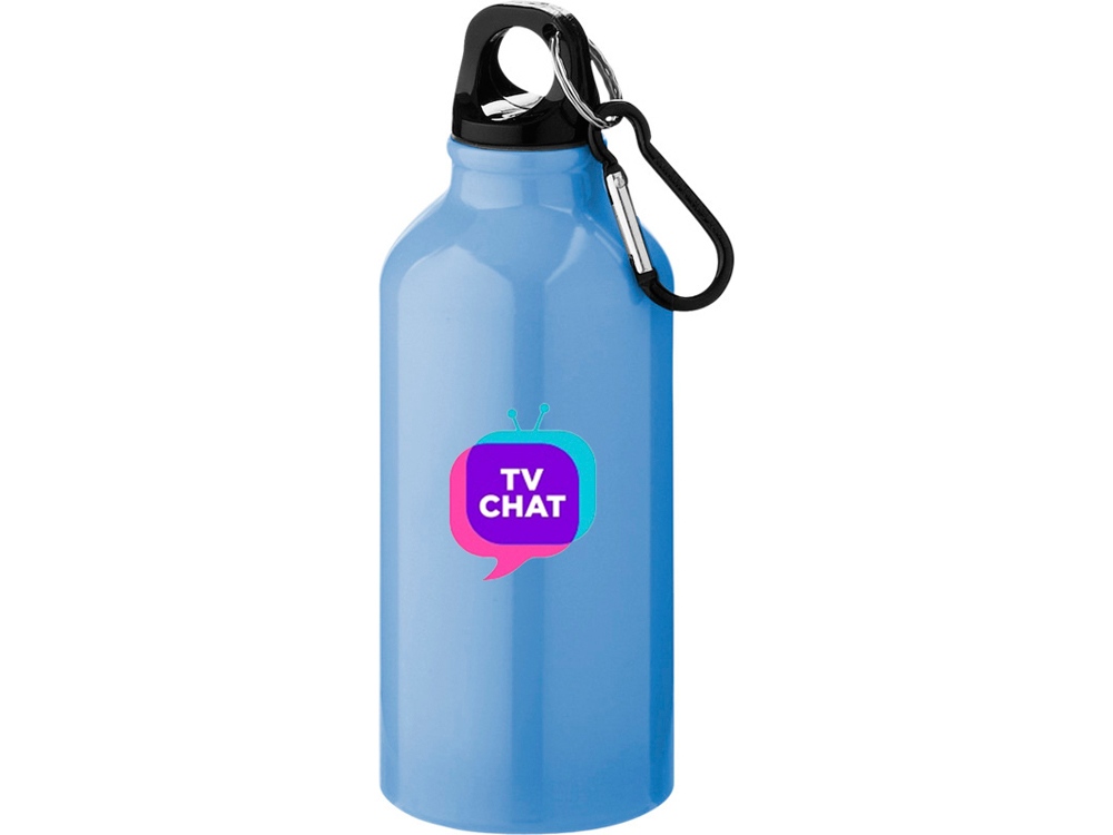 Бутылка Oregon с карабином 400мл, светло-синий-0