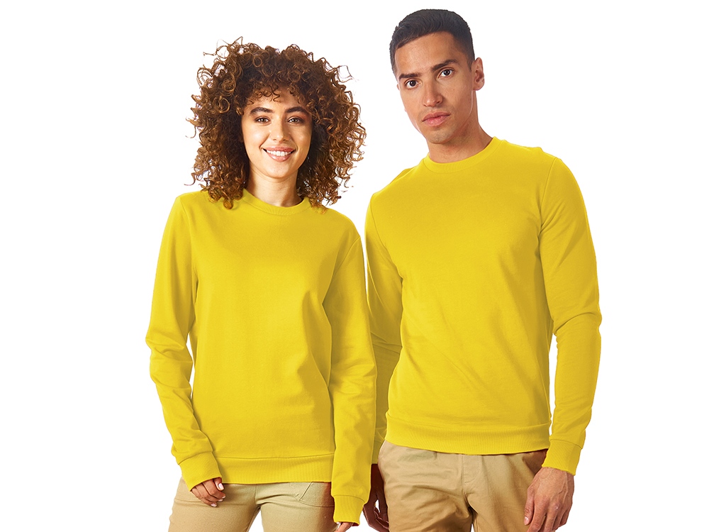 Свитшот Motion унисекс с начесом, жёлтый-0