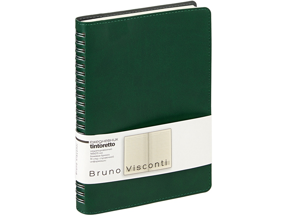 Ежедневник А5 Tintoretto, зеленый-0