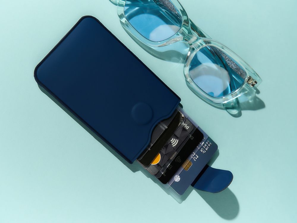 Чехол для карточек Faery, синий-4