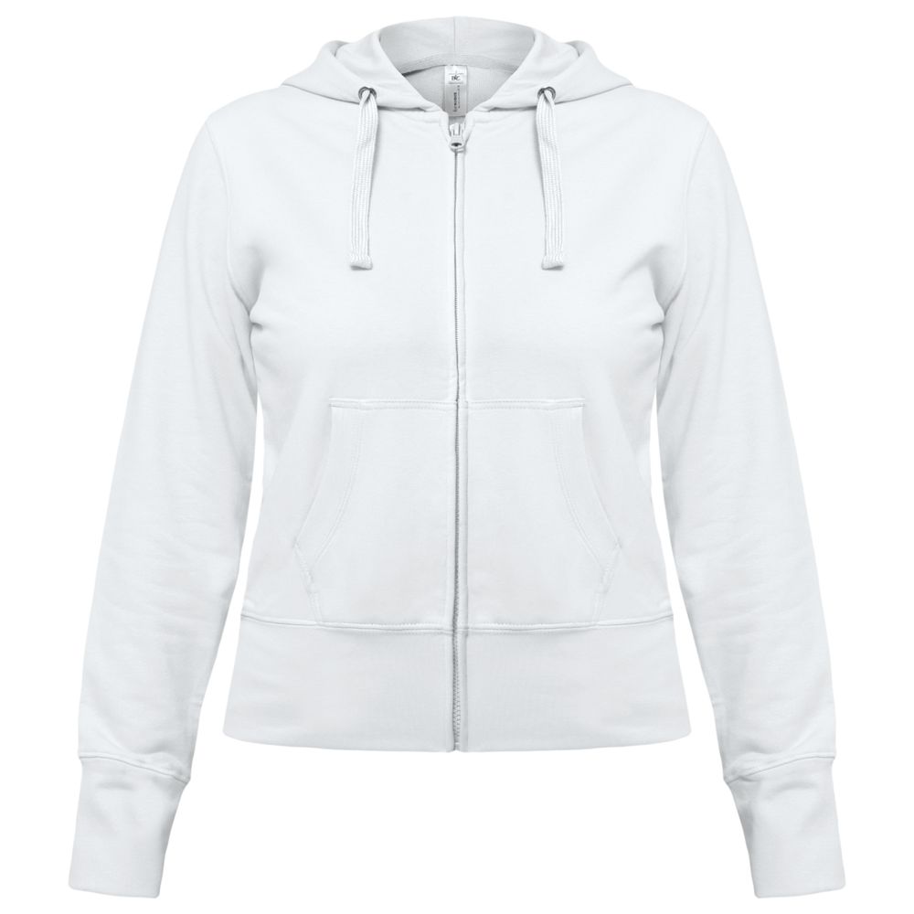 Толстовка женская Hooded Full Zip белая-1