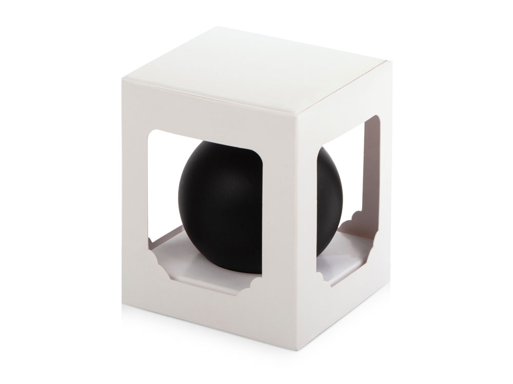 Стеклянный шар черный матовый, заготовка шара 6 см, цвет 83, матовый-1