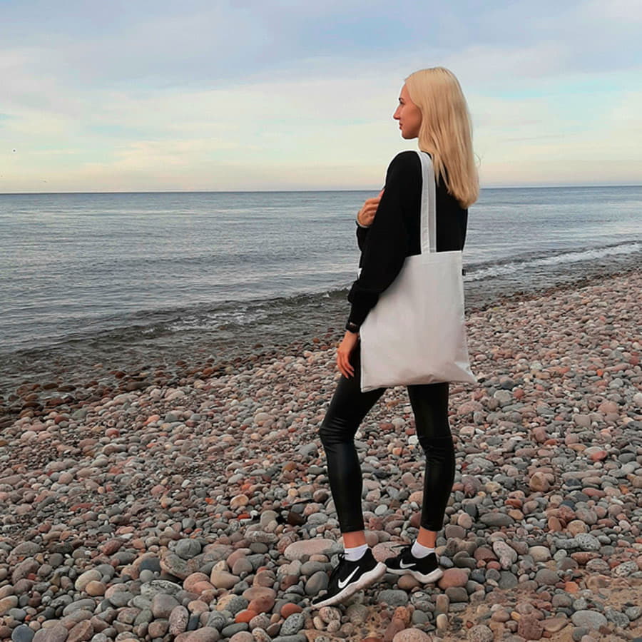 Сумка для покупок FRILEND из rPET/рециклированного полиэстера, черный-9