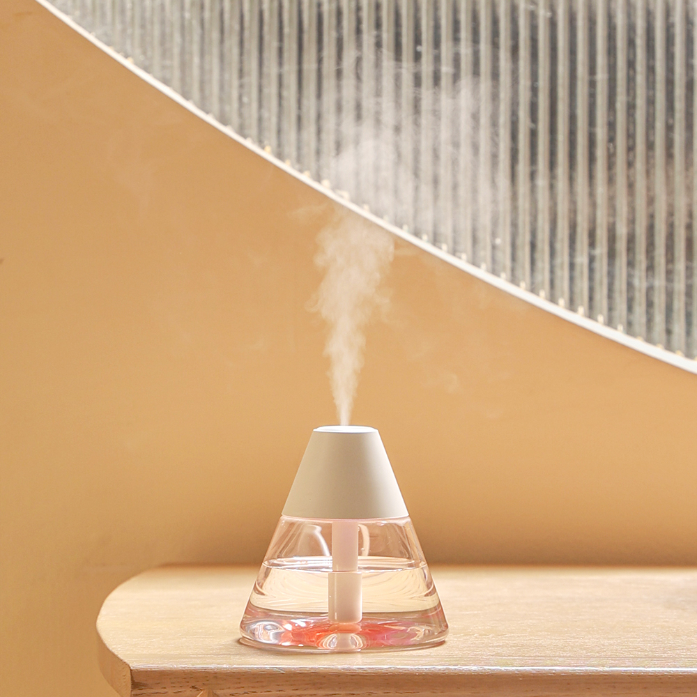 Светодиодный USB увлажнитель-аромадиффузор Cone, Белый-8