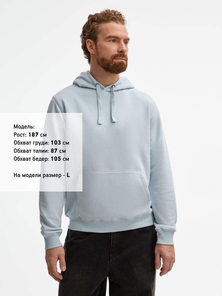 Толстовка унисекс Spencer, голубая-3