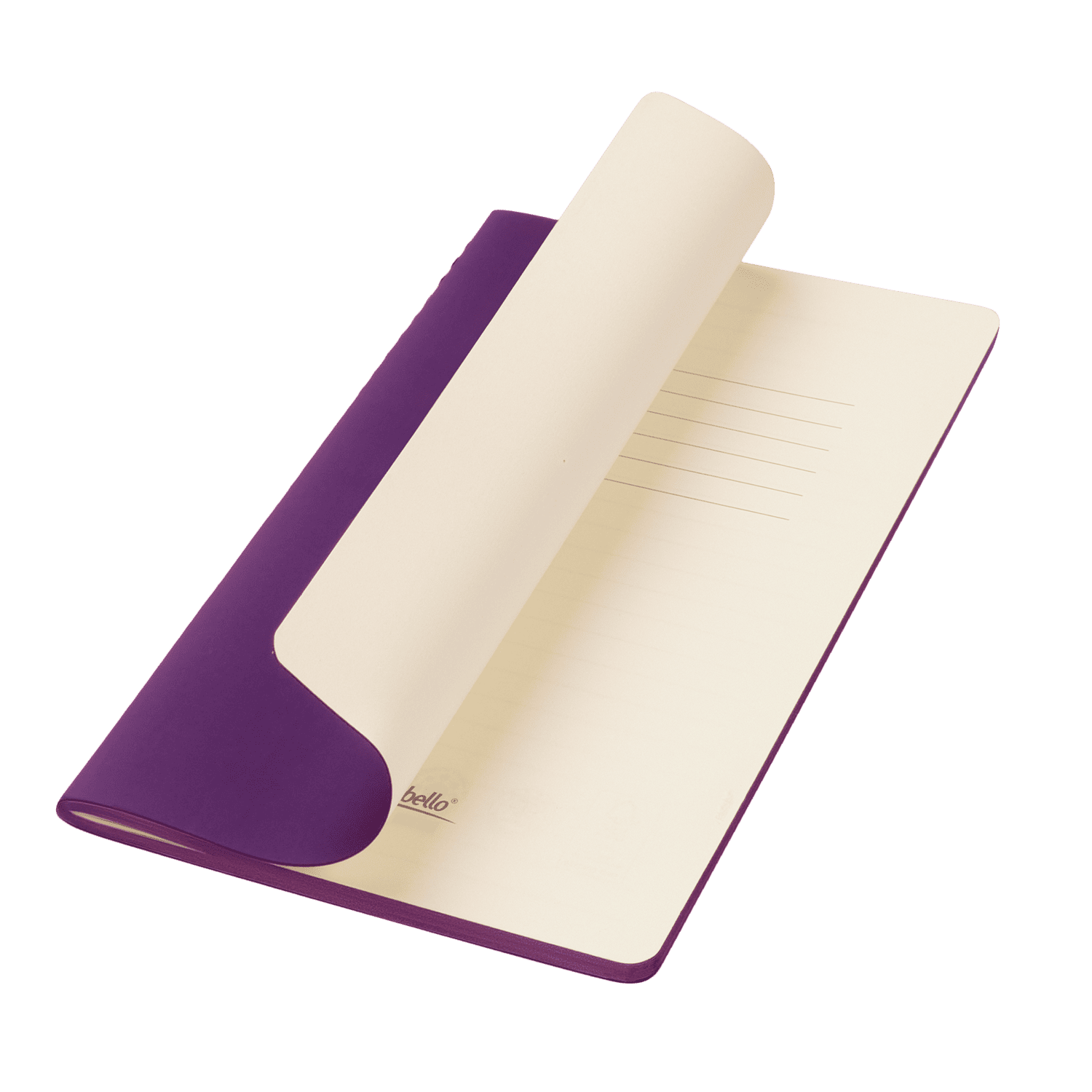Блокнот Alpha slim, фиолетовый-0