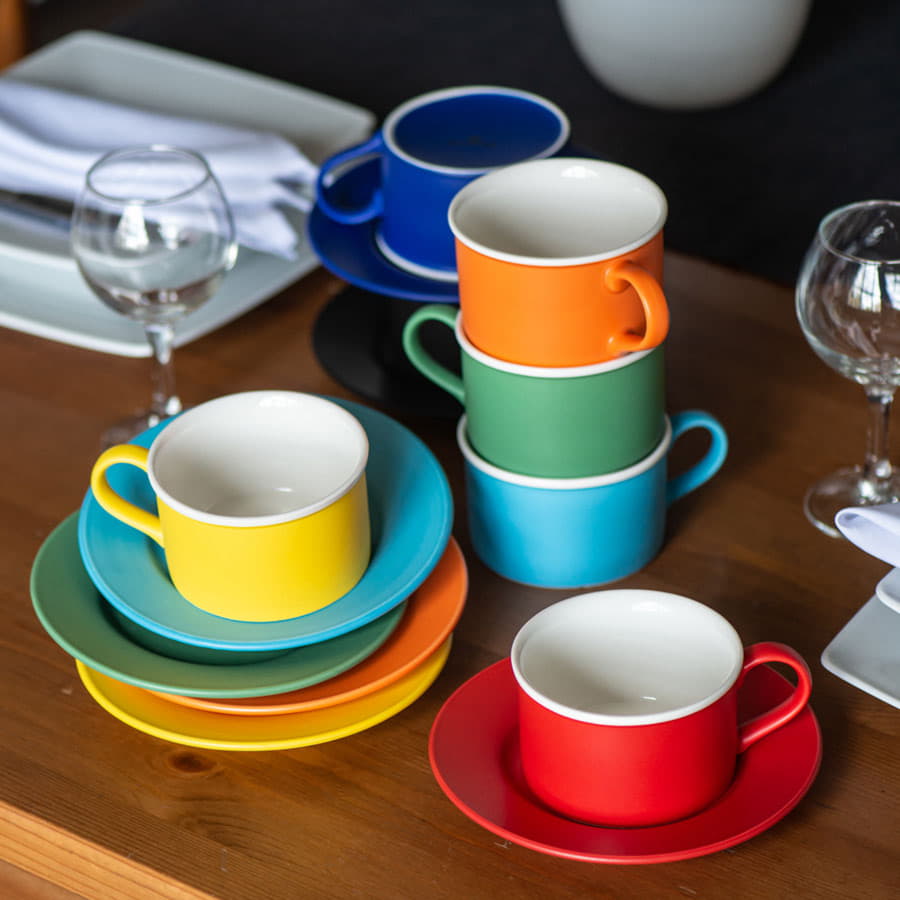 Чайная пара ICE CREAM, черный, белый-12