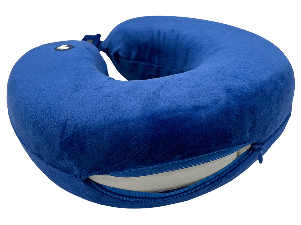 Подушка для путешествий с эффектом памяти Мемо Drowsy Royal Blue-4