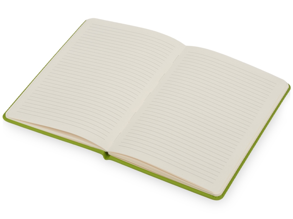Блокнот Wispy, твердая обложка A5, 64 листа в линейку, зеленое яблоко-1