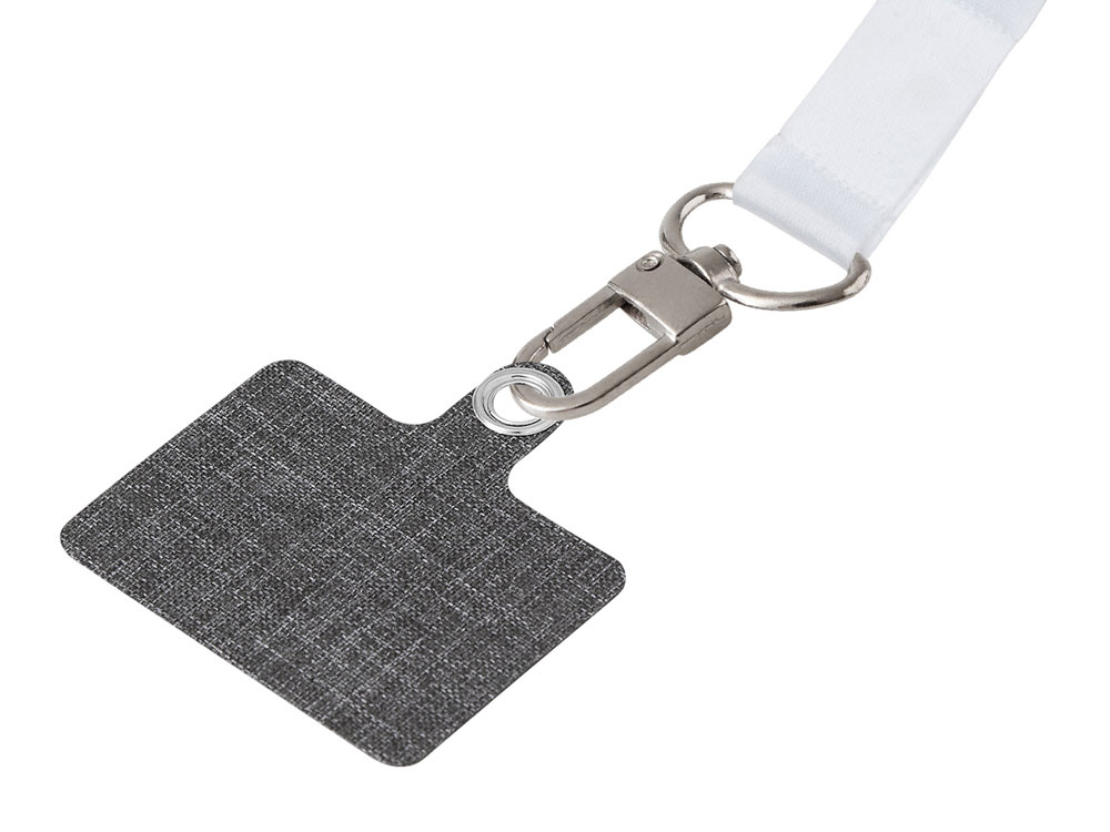 Ланъярд 2,5 см под сублимацию с трендовым карабином и большим держателем для телефона из ПЭ-3